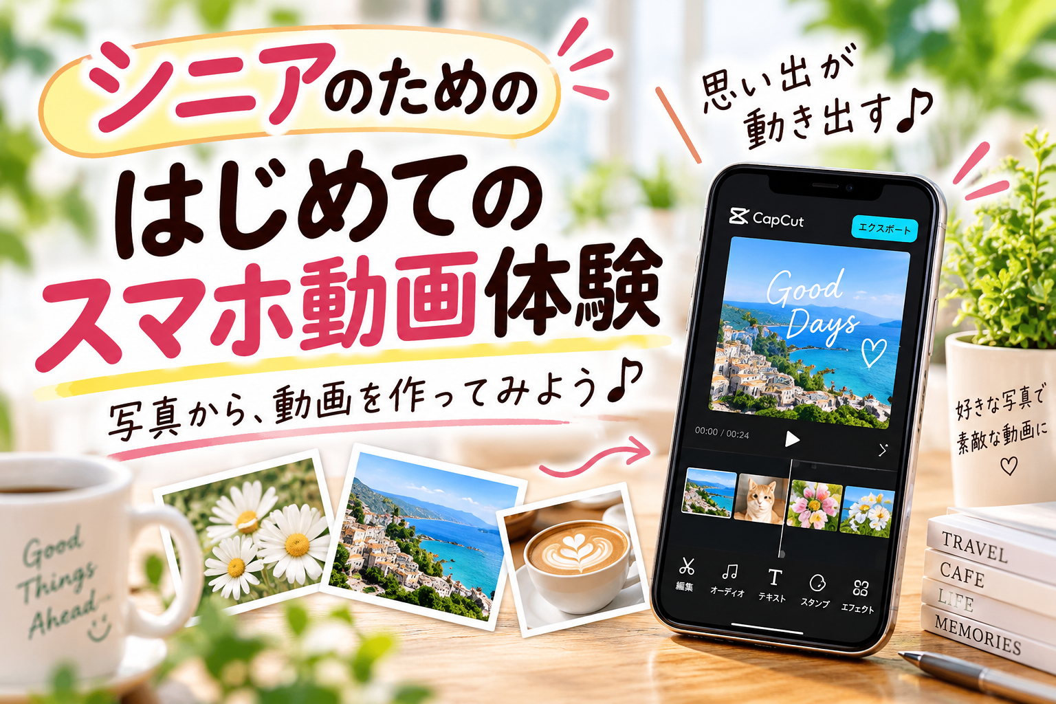 シニアのための はじめてスマホ動画体験